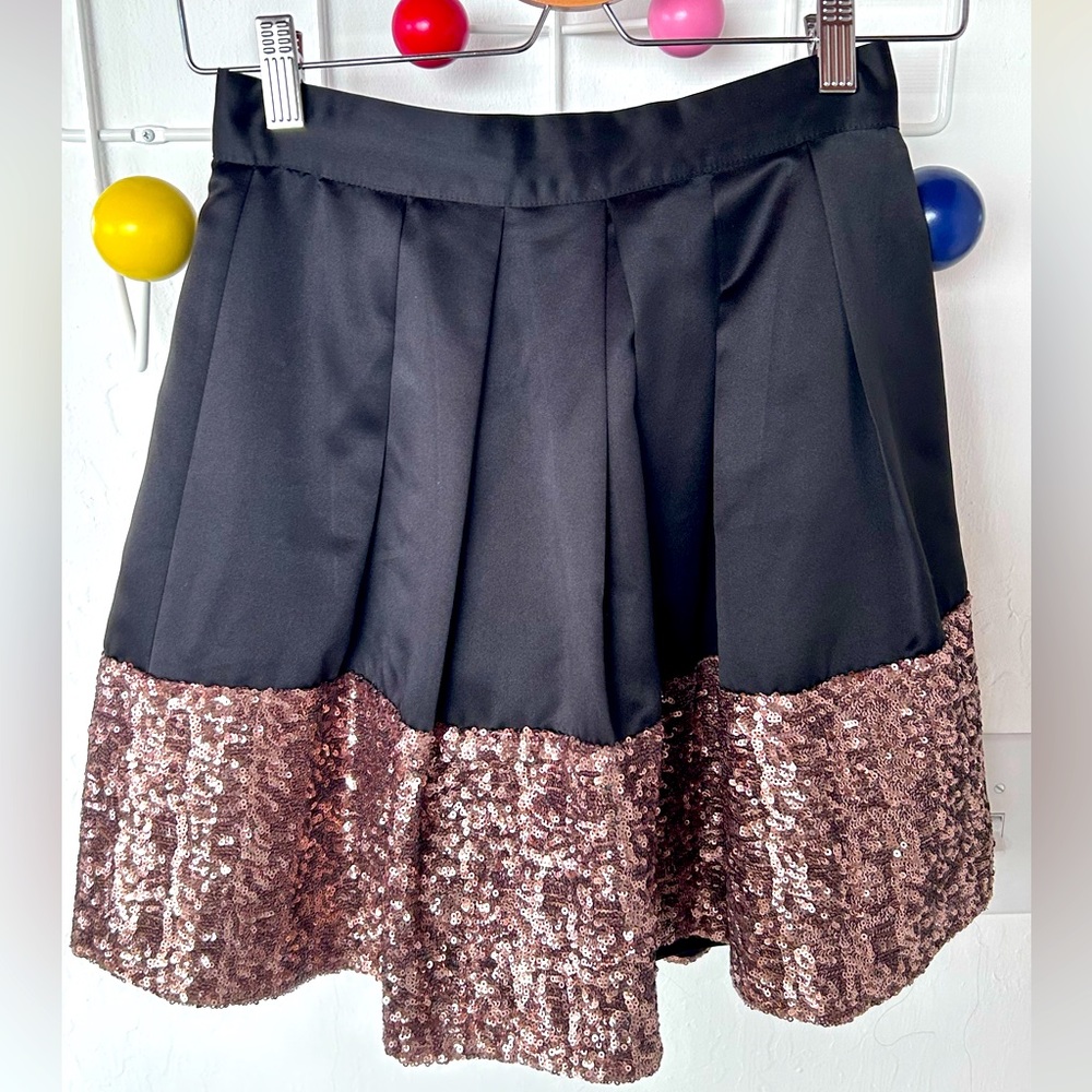 Ted Baker Sequin Skirt in Rose Gold US SIZE 4 - Excellent Condition